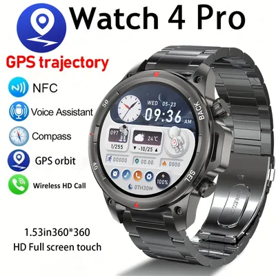 For Huawei Xiaomi LED HD Screen Smart Watch Men NFC Bluetooth Call 410 MAh Sport Waterproof