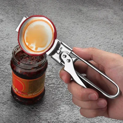 Can Opener Adjustable Stainless Steel Non-Slip Multifunction Manual Jar Bottle Bottle Lid Opener