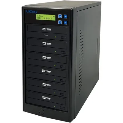 5 CD DVD M-Disc Supported Duplicator Writer Copier Tower with Free DVD Video Copy Protection