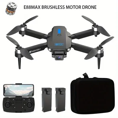 E88MAX Brushless HD Dual Camera Drone WIFI FPV Aerial Photography Foldable RC Quadcopter Helicopter