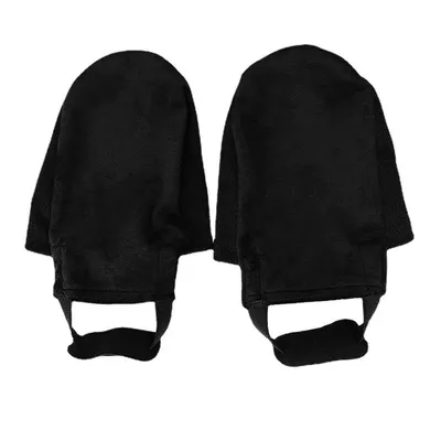 Bowling Shoe Covers For Women Non-Woven Fabric Bowling Shoe Equipment Cover With Elastic Cord Black