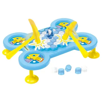 Save Animal On Ice Game Puzzle Break Ice Table Game Interactive Toy Frog Dolphin Shark Educational