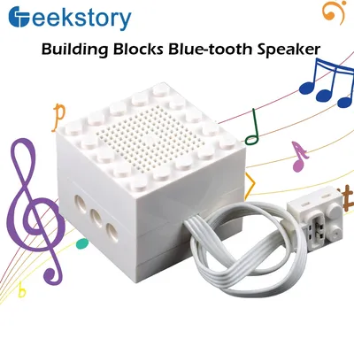 Building Block Blue-tooth Speaker Sound Module MOC Parts Creative Music Playable Blocks for Cars