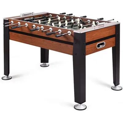 Foosball Table, 54” Full Sized Soccer Game Table with 2 Footballs, Game Tables for Game Room Adults