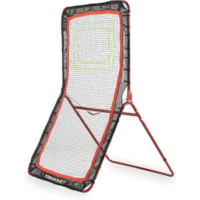 Rukket 4x7ft Lacrosse Rebounder Pitchback Training Screen, Practice Catching, Throwing, and Shooting