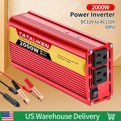 Inverters 12V/24V 110V 60HZ 600W 1500W 2000W 2500W, Portable Vehicle-Mounted Household Frequency