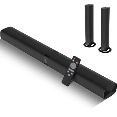 KY8000 2 in 1 Separable Soundbar for TV Sound bar, 50W Wired & Wireless Soundbar, ARC/Optical/AUX