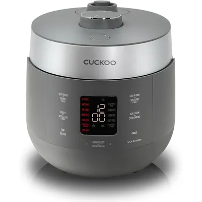 6-Cup (Uncooked) / 12-Cup (Cooked) Twin Pressure Rice Cooker & Warmer with Nonstick Inner Pot, 16