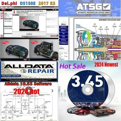 2024 New alldata 10.53 and Auto data 3.45 and ATSG 2017 auto repair Delphis 2017. R3 with Keygen