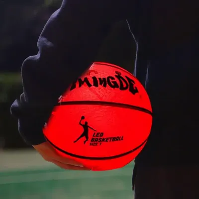 Glowing Basketball Outdoor Light Basketball Luminous Basketball Night Game Light Up Glow Basket Ball