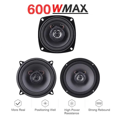 5 Inch Car Speakers 500W 2-Way Vehicle Door Auto Audio Music Stereo Subwoofer Full Range Frequency