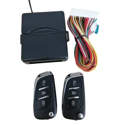 Universal Car Auto Keyless Entry System Button Start Stop Car Alarm LED Keychain Central Kit Door