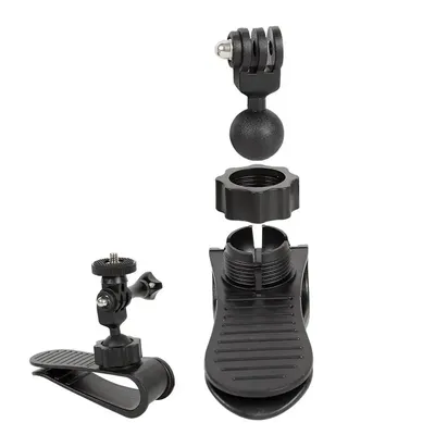 Camera Sun Visor Car Mount 360 Adjustable Camera Car Mount Bracket 1/4 Inch Screw Adapter Car Mount