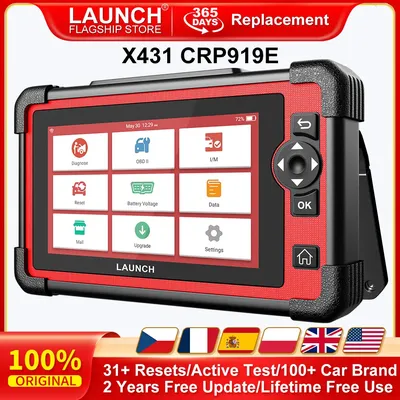 LAUNCH X431 CRP919E Car Diagnostic Tools OBD OBD2 Scanner Tpms CANFD DOIP Active Test ECU Coding 31