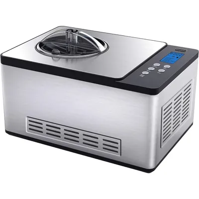 ICM-220SSY Automatic 2 Quart Capacity Stainless Steel Bowl & Yogurt Function, Built-in Compressor,