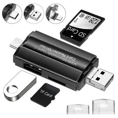 OTG Micro SD Card Reader USB 2.0 Type C Micro Usb Card Reader For USB Micro SD Adapter Flash Drive