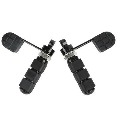 Motorcycle Vibration Chrome Stirrup Heel Foot Rest Pegs For Harley Sportster XL 883 1200 Softail