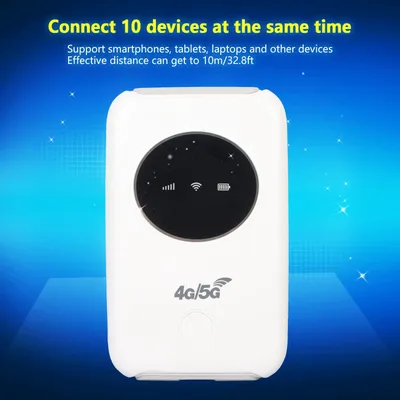 4G LTE USB WiFi Modem 300Mbps Unlocked 5G WiFi Micro SIM Card Slot Built in 3200MAh Wireless