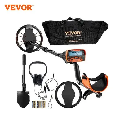 VEVOR Metal Detector for Adults & Kids with LCD Display 7 Modes DSP Chip Higher Accuracy Gold