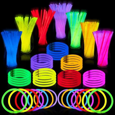 Glow Sticks Bulk 1000 8" Glowsticks ; Glow Stick Bracelets; Glows Necklaces; Glow in The