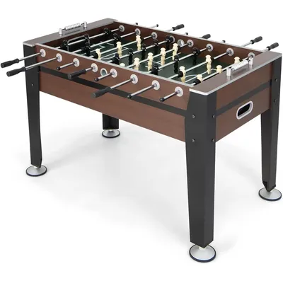 54” Foosball Table,Foosball Table Adult Size with 2 Balls,Wood Football Table,Arcade Soccer Table