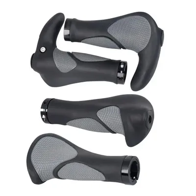 1 Pair Rubber Horn Shape Comfortable Non-slip Ergonomic Handlebar Grip for MTB Mountain Bike BMX