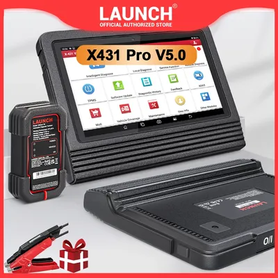 LAUNCH X431 PRO V5.0 OBD2 Scanner,Bidirectional Scan Tool support CANFD&DOIP, ECU Coding, FCA