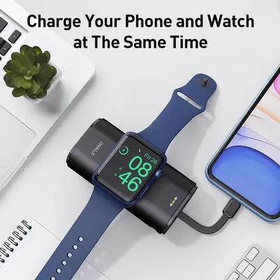 IWALK mini wireless power bank with built-in 9000mAh portable iWatch ultra wireless magnetic iPhone