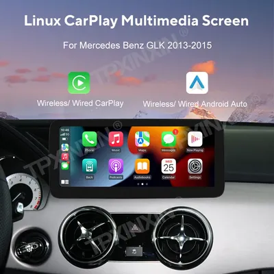 Linux Wireles Android auto,Carplay For Mercedes Benz GLK 2013-2015 Car Radio GPS Navigation