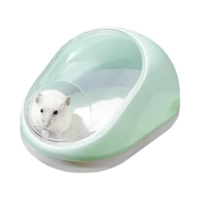 Hamster Hideout Chinchilla Hamster Bathtub Box Transparent Beds Small Animal Habitat Hamster Bathing