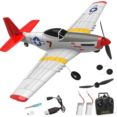 Mini Mustang P-51D V2 761-5 EPP 400mm Wingspan 2.4G 6-Axis Gyro RC Airplane Trainer Fixed Wing