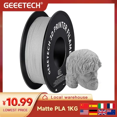 GEEETECH 1roll/1kg 1.75mm Matte PLA Filament For 3D Printer Vacuum Packaging Overseas Warehouses Various Colors Fast Ship