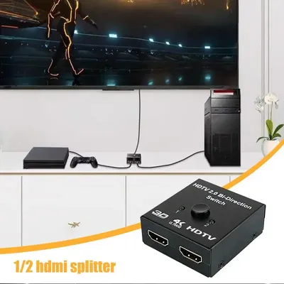 Display Port Video Splitter 1 In 2 Out Display Duplicator 3D Resolutions Display Duplicator Video