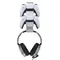 Dual Game Controller Wall Mount for PlayStation 5 PS4 forPS3 Aluminum Alloy Gamepad Headphone Stand