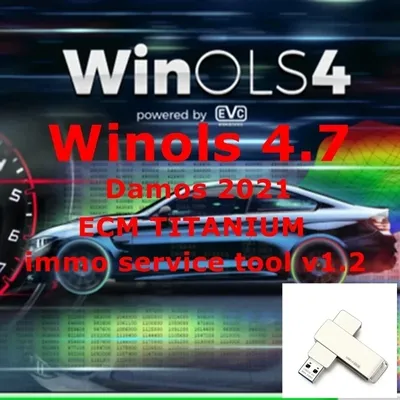 Winols 4.7 Full Activated Working on Windows10 7 No Need Vmware Multi-language +2021 Damos +ECM