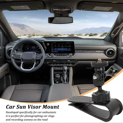 Sports Camera Sunshade Bracket Sports Camera Car Clamp Rotating Camera Car Mount Car Mount