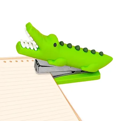 Mini Stapler Aesthetic Crocodile And Dinosaur Creative Stapler Compact Travel Stapler For Desk