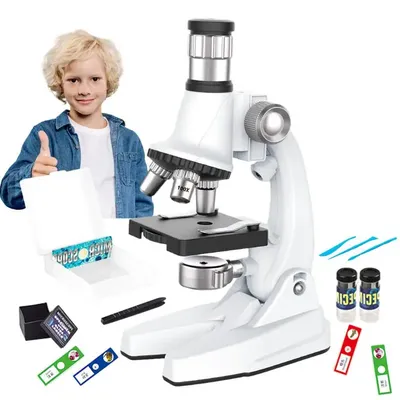 Microscope Kit For Kid Experiments Kit Science Kit Clear Childrens Microscope STEM Project Toy With