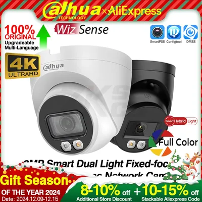 Dahua Original IPC-HDW2849T-S-IL 8MP 4K Smart Dual Light Eyeball WizSense Network IP Camera Full