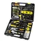 218-Piece General Household Hand Tool Set in Yellow Plastic Toolbox Storage Case