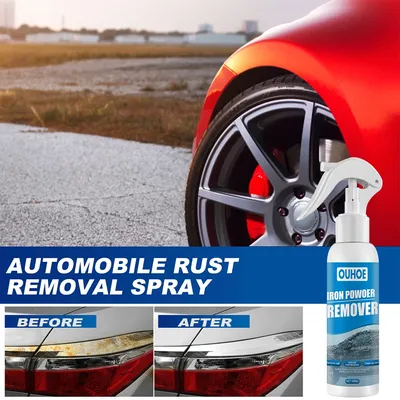 100ml Car Iron Rust Removal Spray Rust Remover Liquid Long Lasting Neutral Maintenance Supplies For