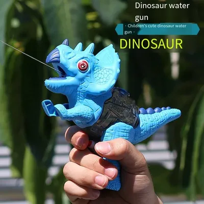 Internet Celebrity Simulation Dinosaur Water Gun Tyrannosaurus Children Press Water Gun Triceratops