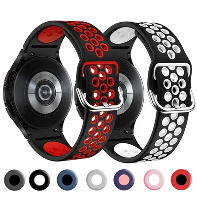 No Gaps Band For Samsung Galaxy Watch 4 Strap 44mm 40mm wristband belt Sport Silicone Bracelet