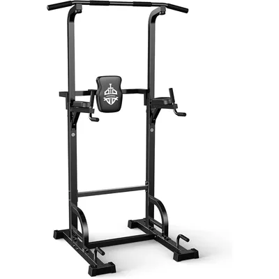 Power Tower Pull Up Dip Station Assistive Trainer Multi-Function Home Gym Strength Training Fitness