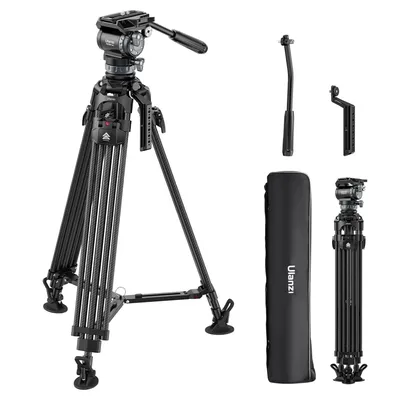 Ulanzi Video Fast Heavy Duty Carbon Fiber/Aluminum Tripod 10KG Load for Outdoor Photograph Camera