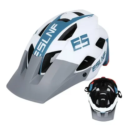 Mens Bike Helmets Cycling Head Gear With Removable Brim Adult Bike Helmets Protective Breathable