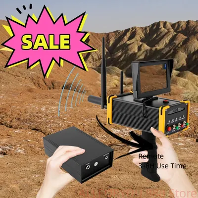 Remote Metal Detector 3-8H Visual and Auditory Audio System For Silver, Gold, Copper, Diamond EU/US