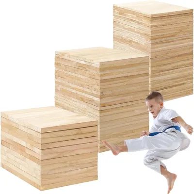 Taekwondo Karate Breaking Boards, Professional Wood Breaking Board Martial Arts Boards for Kids