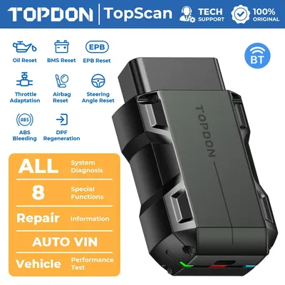 TOPDON TopScan Lite Scanner Smart Diagnostic Tool DTC Repair Guide Bluetooth OBD2 code reader Full