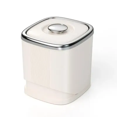 Rice Bucket Food Container With Time Scale Rotating Kitchen Storage Box With Measuring Cup For